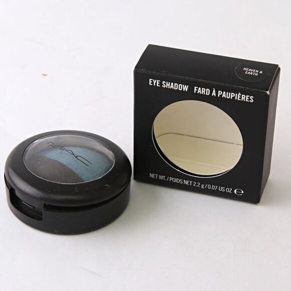 MAC Cosmetics Mineralize Eye Shadow DUO Heaven & Earth NEW in Box Blue Black - Picture 3 of 4